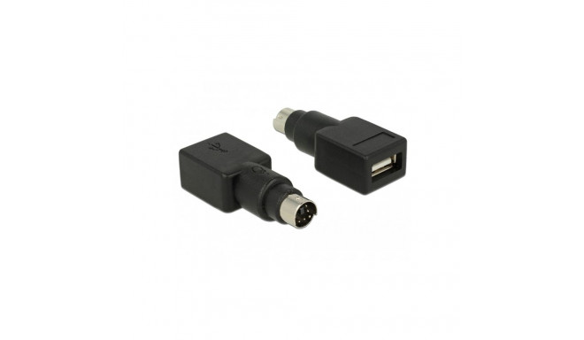 "DELOCK Adapter PS/2 Stecker > USB Typ-A Buchse"