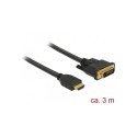 "DELOCK HDMI zu DVI 24+1 Kabel bidirektional 3 m"