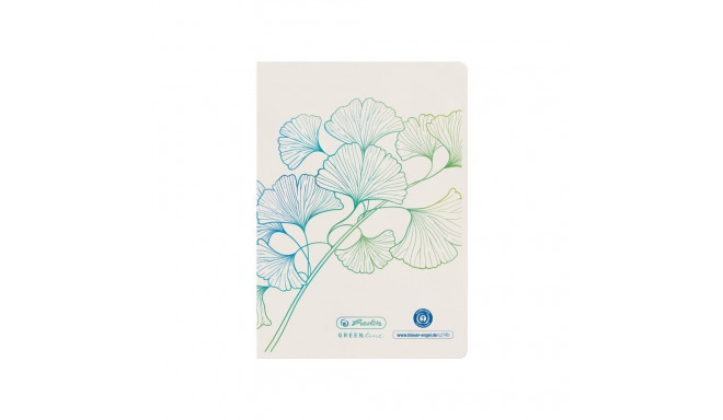 "Herlitz Notizheft A6 GREENline 32 Bl. liniert Ginkgo"