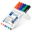"STAEDTLER Marker Lumocolor whiteb pen 6St Box"