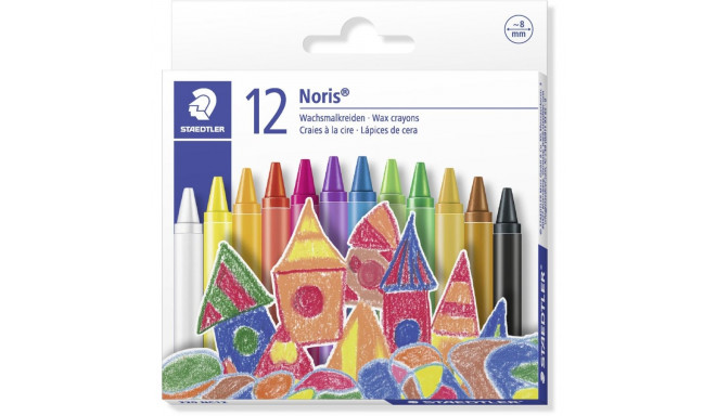 "STAEDTLER Wachsmalkreide Noris 12er-Set im Kartonetui 8mm retail"