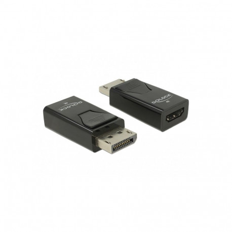"DELOCK Adapter DisplayPort 1.2 Stecker zu HDMI Buchse 4K Passiv schwarz"