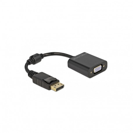 "DELOCK Adapter DisplayPort 1.2 Stecker zu VGA Buchse Passiv schwarz"