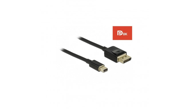 "DELOCK Mini DisplayPort zu DisplayPort Kabel 8K 60Hz 2m DP 8K zertifiziert"