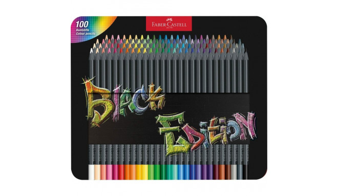 "FABER-CASTELL Buntstifte Black Edition 100er Metallet."