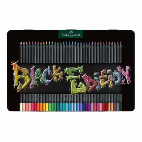 "FABER-CASTELL Buntstifte Black Edition 36er Metalletui"