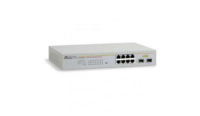 "ALLIED 8x10/100/1000BaseT WebSmart Switch mit 2 unbestueckten SFP Slots"
