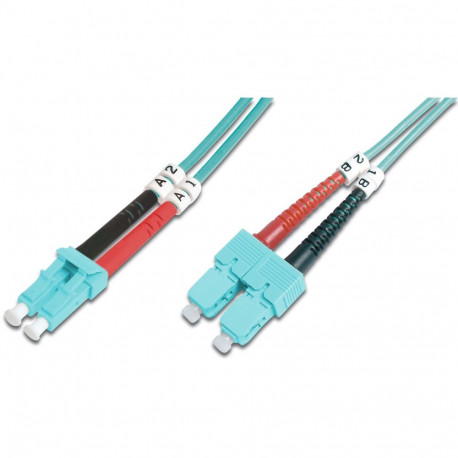 "DIGITUS LWL Patchkabel LC -> SC 5.00m Multimode Duplex OM3"