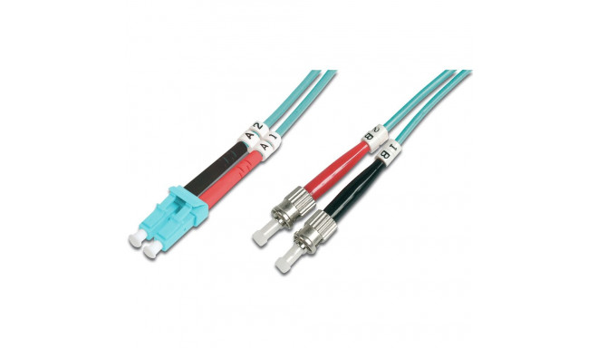 "DIGITUS LWL Patchkabel LC -> ST 3.00m Multimode Duplex OM3"