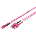 "DIGITUS LWL Patchkabel LC -> SC 3.00m Multimode Duplex OM4"