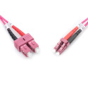 "DIGITUS LWL Patchkabel LC -> SC 5.00m Multimode Duplex OM4"