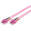 "DIGITUS LWL Patchkabel SC -> SC 2.00m Multimode Duplex OM4"