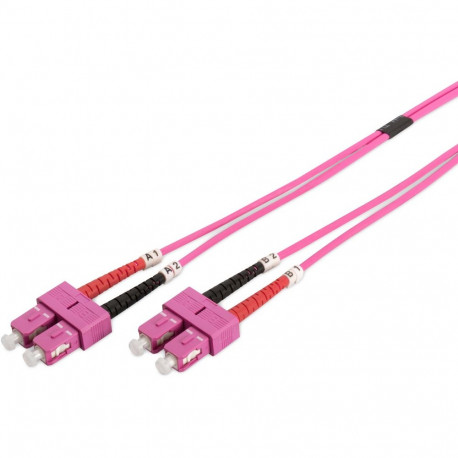 "DIGITUS LWL Patchkabel SC -> SC 1.00m Multimode Duplex OM4"