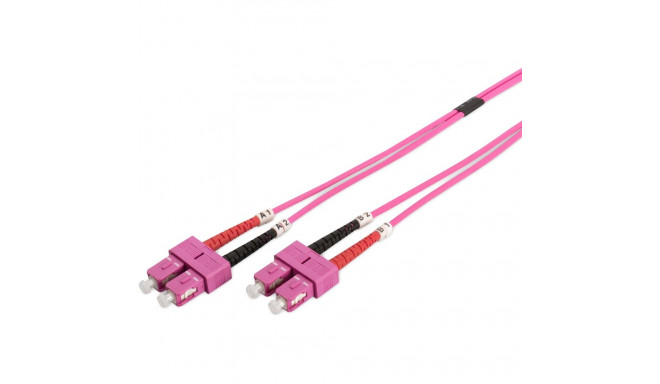 "DIGITUS LWL Patchkabel SC -> SC 1.00m Multimode Duplex OM4"
