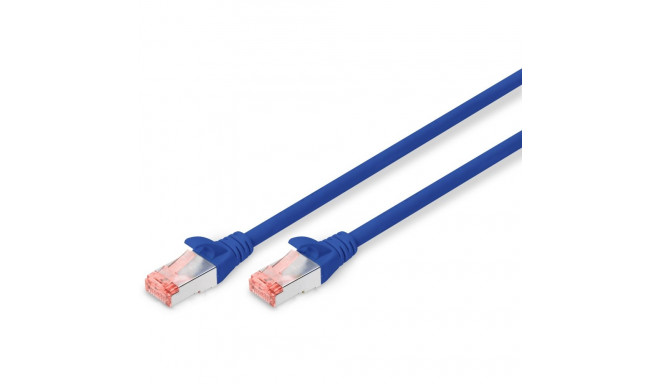 "DIGITUS Patchkabel Cat6 S/FTP 2xRJ45 10.0m blau Hebelschutz Polybeutel"