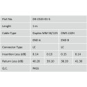 "DIGITUS LWL Patchkabel LC -> LC 1.00m Multimode Duplex OM5"