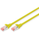 "DIGITUS Patchkabel Cat6 S/FTP 2xRJ45 2.0m gelb Hebelschutz Polybeutel"