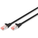 "DIGITUS Patchkabel Cat6 S/FTP 2xRJ45 0.25m schw Hebelschutz Polybeutel"