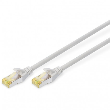 "DIGITUS Patchkabel Cat6a S/FTP 2xRJ45 20.0m grau Hebelschutz"