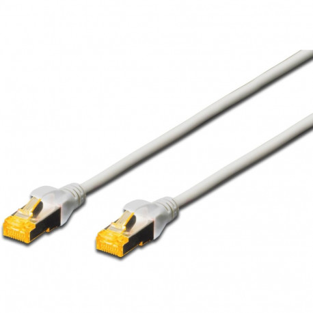 "DIGITUS Patchkabel Cat6a S/FTP 2xRJ45 10.0m grau Hebelschutz Polybeutel"