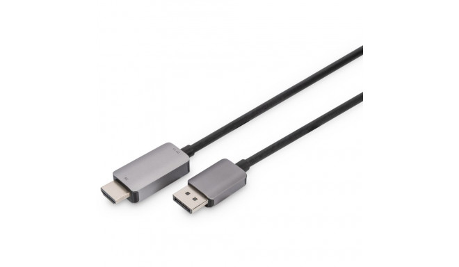 "DIGITUS DisplayPort Adapterkabel DP->HDMIA St/St 8K 1,8m sch"