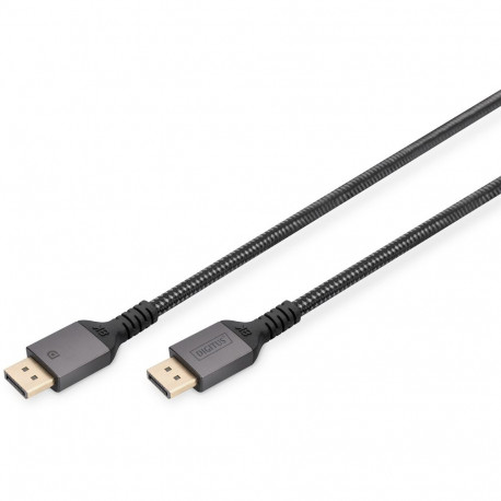 "DIGITUS DisplayPort Anschlusskabel 1m Aluminium 8K schwarz"