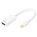 "DIGITUS DisplayPortKabel miniDP -> HDMI-A St/Bu 0.15m weiß"