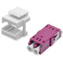 "DIGITUS LWL Kupplung LC/LC Multimode-OM4 Dupl.Keystone-Modul"