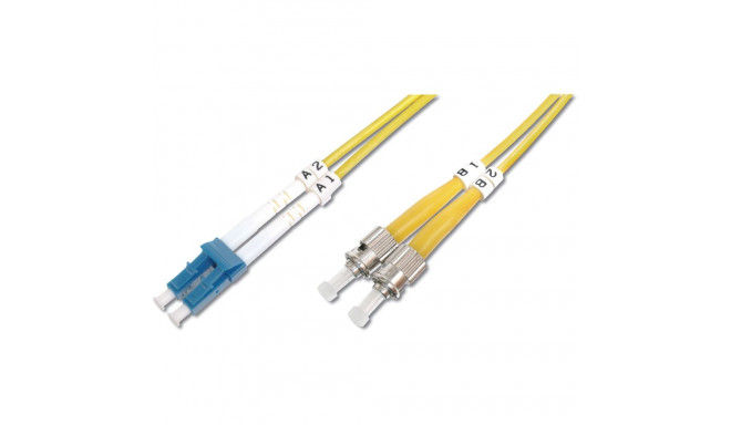 "DIGITUS LWL Patchkabel LC -> St 1.00m Singlemode Duplex OS2"