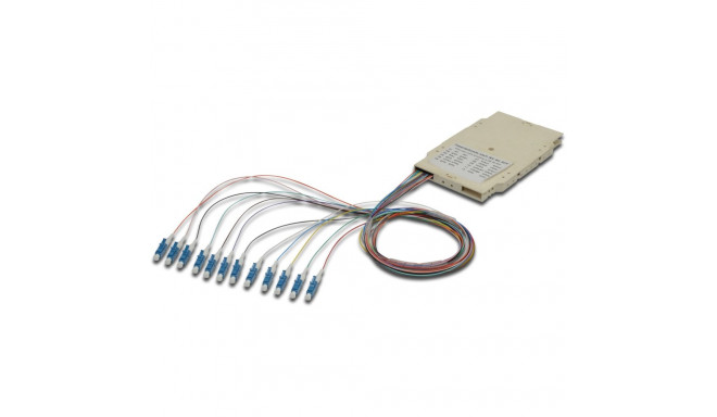 "DIGITUS Spleißkassette mit 12 Pigtails. vormontiert. LC. OM4"