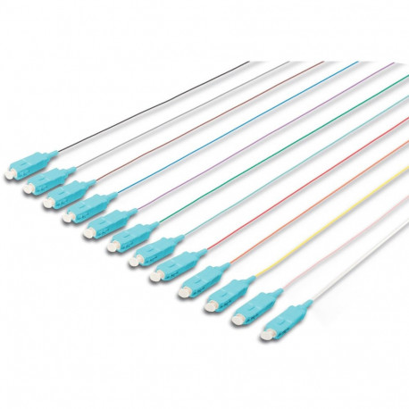 "DIGITUS durchgefärbte SC simplex OM3 Pigtails"