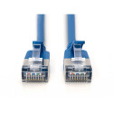 "DIGITUS Patchkabel CAT 6A F/FTP Slim 0.30m blau"