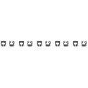 "DIGITUS Farbclips für Patchkabel RJ45 100 Stück schwarz"