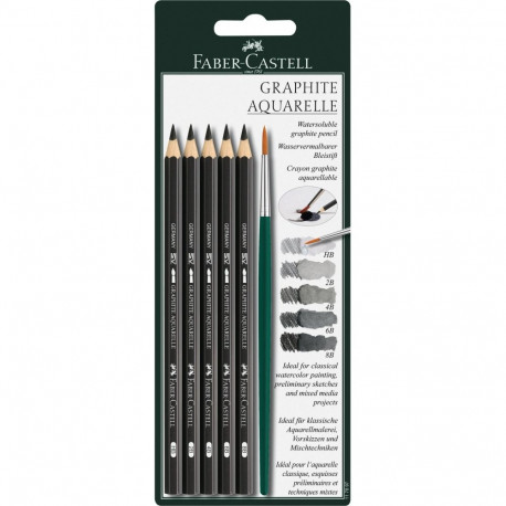 "FABER-CASTELL Aquarellbleistift Graphite Aquarelle BK"