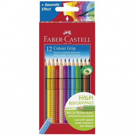 "FABER-CASTELL Buntstift Colour Grip 12er Etui"