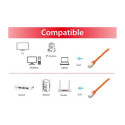 "Equip Patchkabel Cat6A S/FTP 2xRJ45 3.00m orange Plat.LSZH Polybeutel"