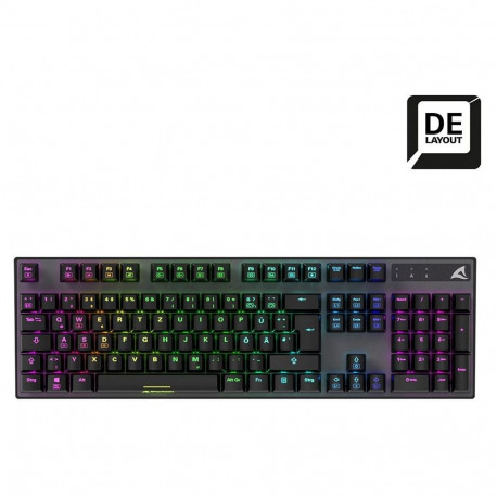 "Sharkoon Gaming Tastatur Skiller SGK20 schwarz-braun DE"