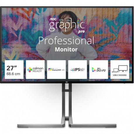 "AOC 68.6cm (27"") U27U3CV 16:09 2xHDMI+DP+USB-C Lift bl"