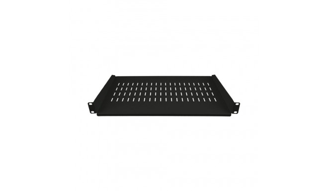 Alantec Fixed shelf 19" 1U depth 250mm, black, 2 mounting points