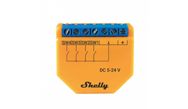 Shelly Plus i4 DC controller for Wi-Fi network