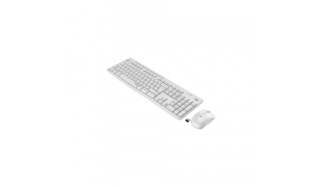 Logitech MK295 vaikne juhtmevaba komplekt, valge