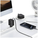 USAMS laadija 1xUSB-C koos USB-C tõmmatava PD+QC 30W Gan kiirlaadimisega must
