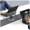 USAMS laadija 1xUSB-C koos USB-C tõmmatava PD+QC 30W Gan kiirlaadimisega must