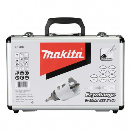 7-piece drill bit set for electricians MAKITA Ezychange BIM