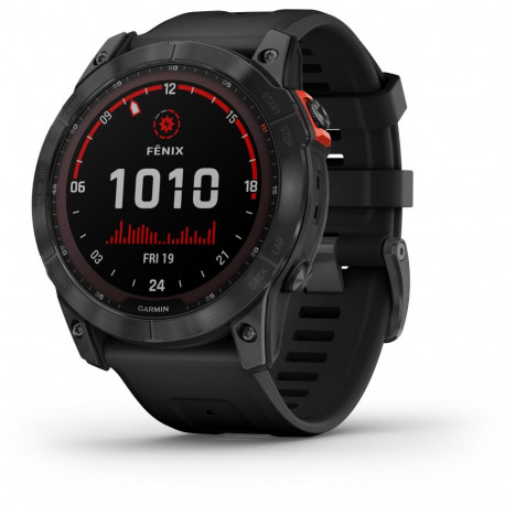 Garmin fenix 7X Solar - tumehall - spordikell rihmaga - must - 16 GB