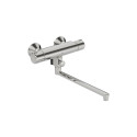 Thermostatic bathroom faucet ORAS NOVA, with long spout, chrome color.