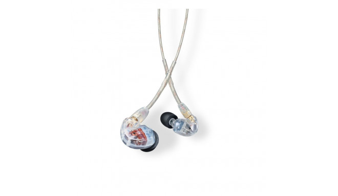Shure SE535 juhtmega läbipaistev in-ear lava/stuudio peakomplekt