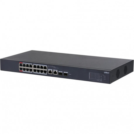 Dahua Technology DH-CS4218-16ET-240 must hallatav L2 Gigabit Ethernet (10/100/1000) Power over Ether