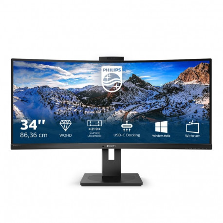 Philips P Line 346P1CRH/00 arvutimonitor 86.4 cm (34") 3440 x 1440 pikslit UltraWide Quad HD LED mus