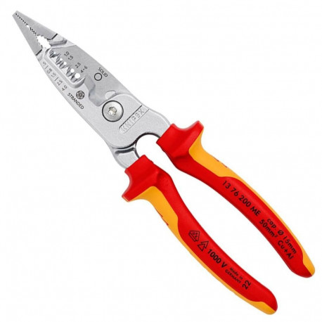 Knipex 13 76 200 ME cable stripper Red, Stainless steel, Yellow